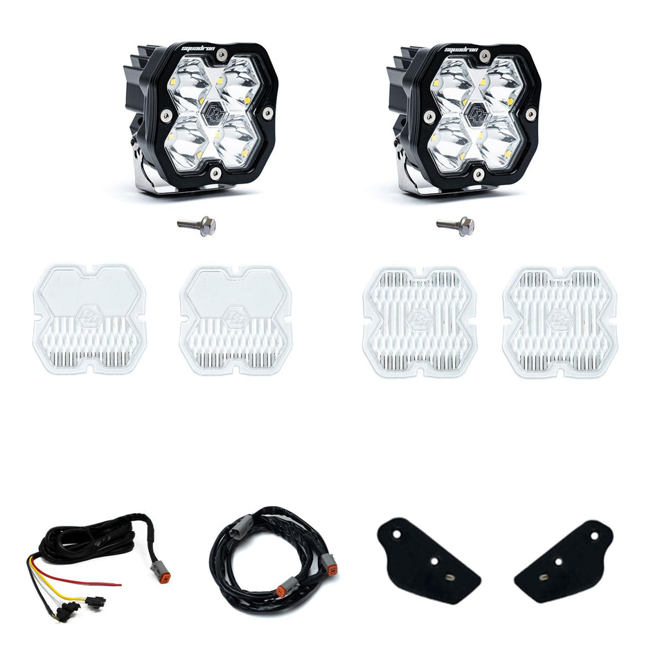 Squadron 2.0 Sport A-Pillar Light Kit - Ford 2021-26 Bronco; 2022-24 Bronco Raptor (Spot; Clear; Upfitter)