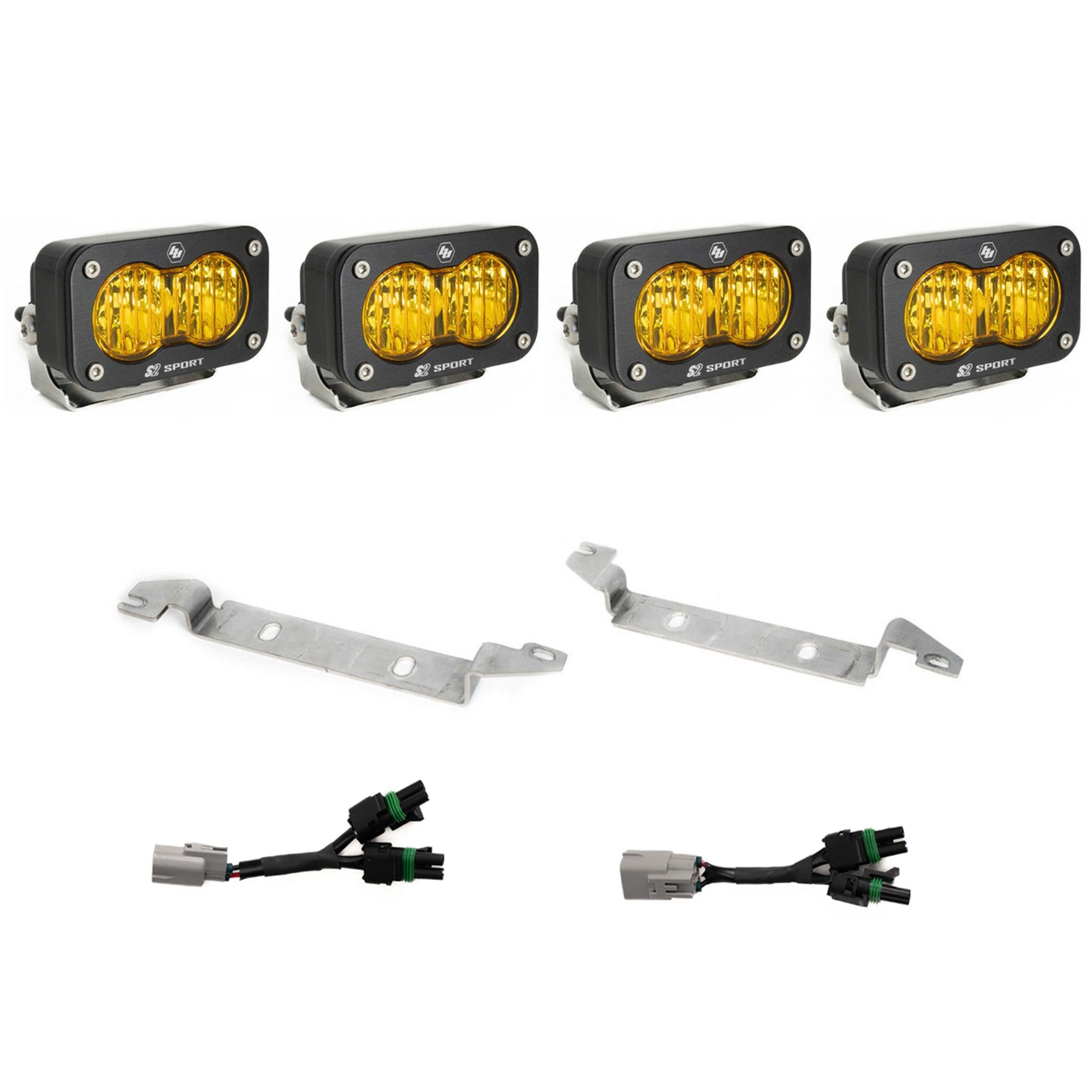 S2 Sport OEM Fog Light Replacement Kit - 2025-2026 Toyota 4Runner NOTE: TRD Pro/Trailhunter (Amber)
