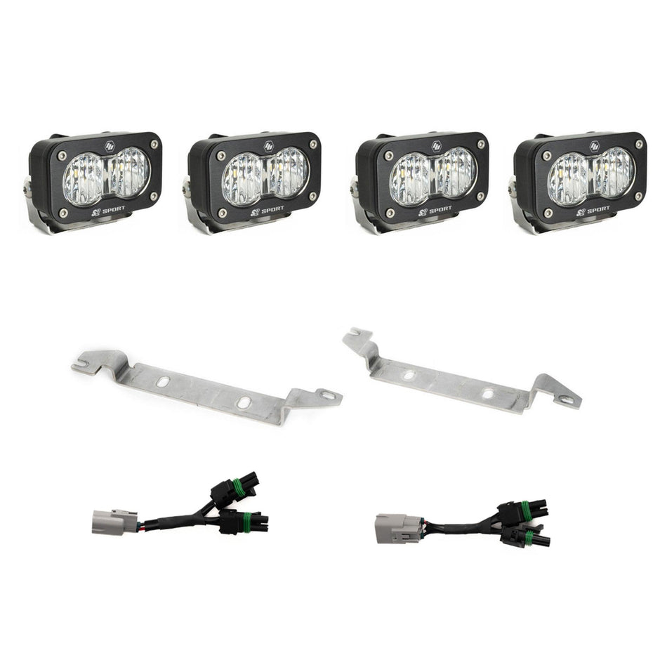 S2 Sport OEM Fog Light Replacement Kit - 2024-2026 Toyota Tacoma NOTE: TRD Pro/Trailhunter (Clear)