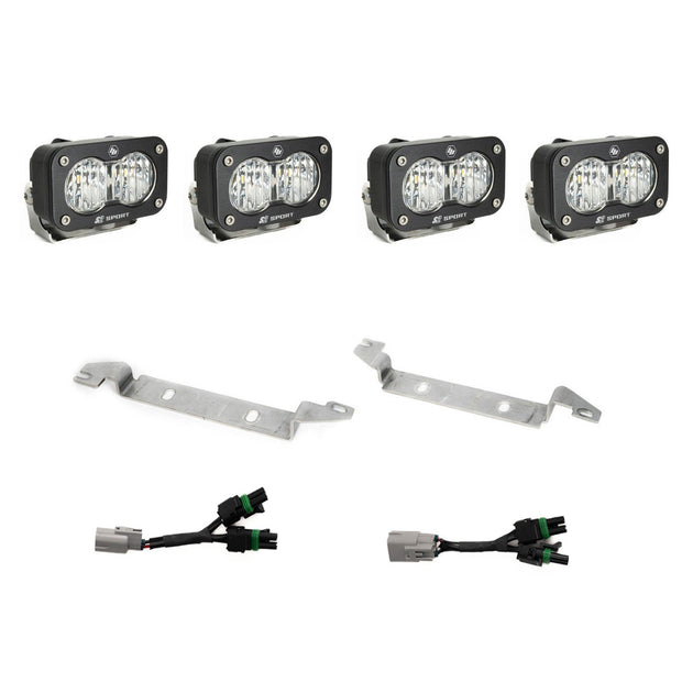 S2 Sport OEM Fog Light Replacement Kit - 2024-2026 Toyota Tacoma NOTE: TRD Pro/Trailhunter (Clear)