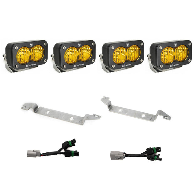 S2 Sport OEM Fog Light Replacement Kit - 2024-2026 Toyota Tacoma NOTE: TRD Pro/Trailhunter (Amber)