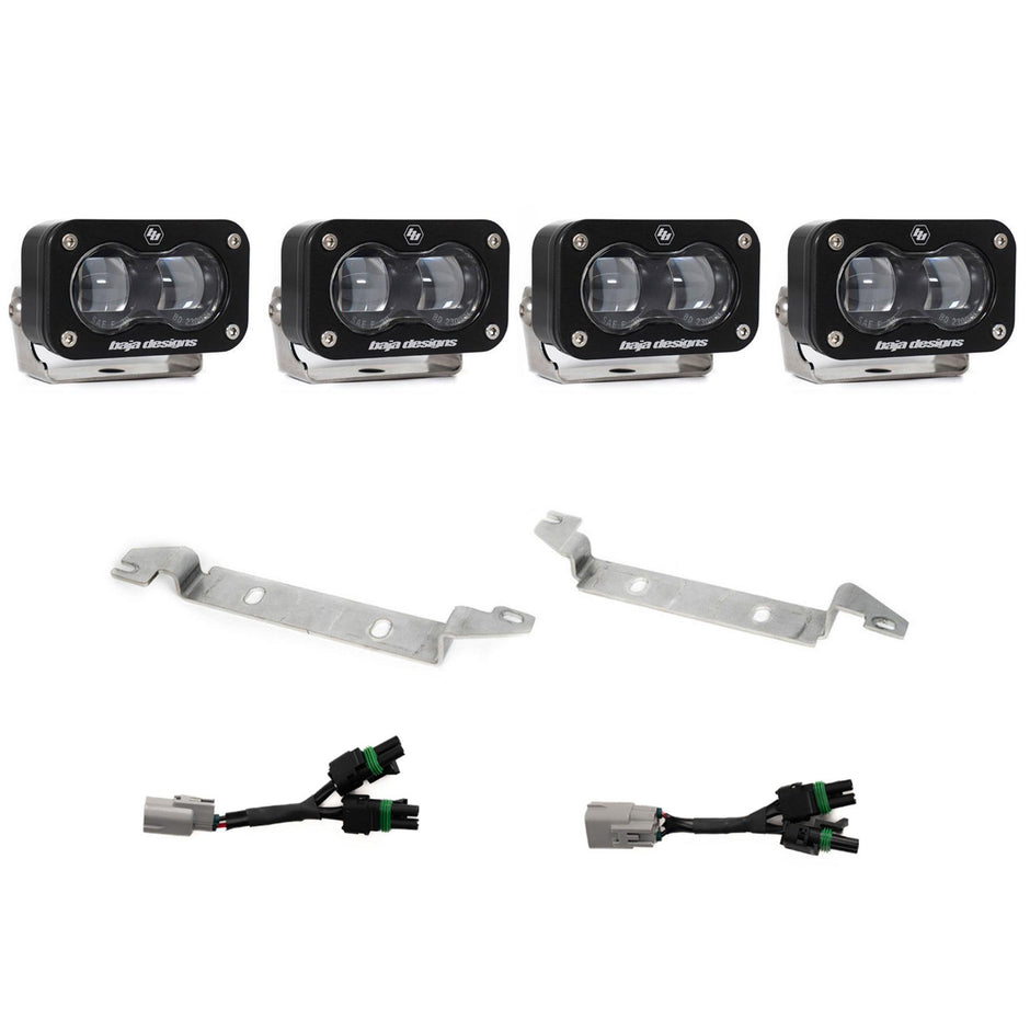 S2 SAE OEM Fog Light Replacement Kit - 2024-2026 Toyota Tacoma NOTE: TRD Pro/Trailhunter (Clear)