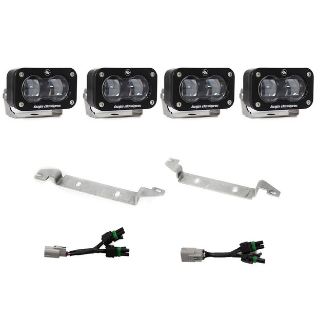 S2 SAE OEM Fog Light Replacement Kit - 2024-2026 Toyota Tacoma NOTE: TRD Pro/Trailhunter (Clear)