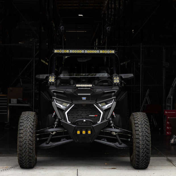 S8 10" Light Bar Hood Mount Kit - Polaris 2025 RZR Pro-R; Pro-S; Pro-XP  Clear