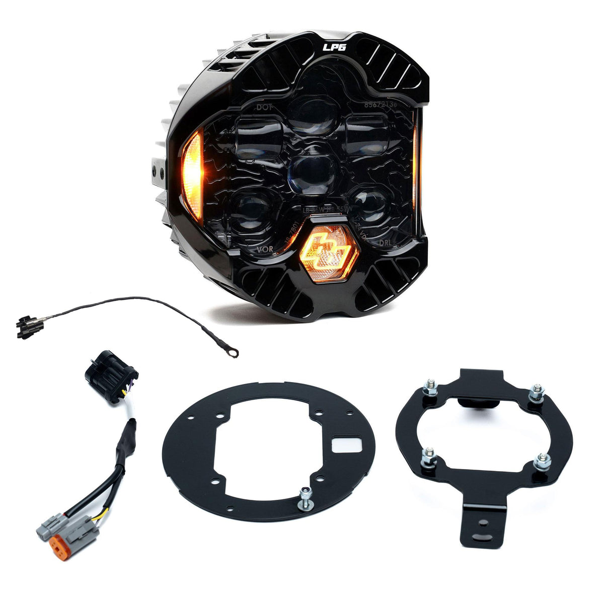 DOT LP6 LED Headlight Kit - 2022-2026 Harley Davidson Low Rider ST (Amber)
