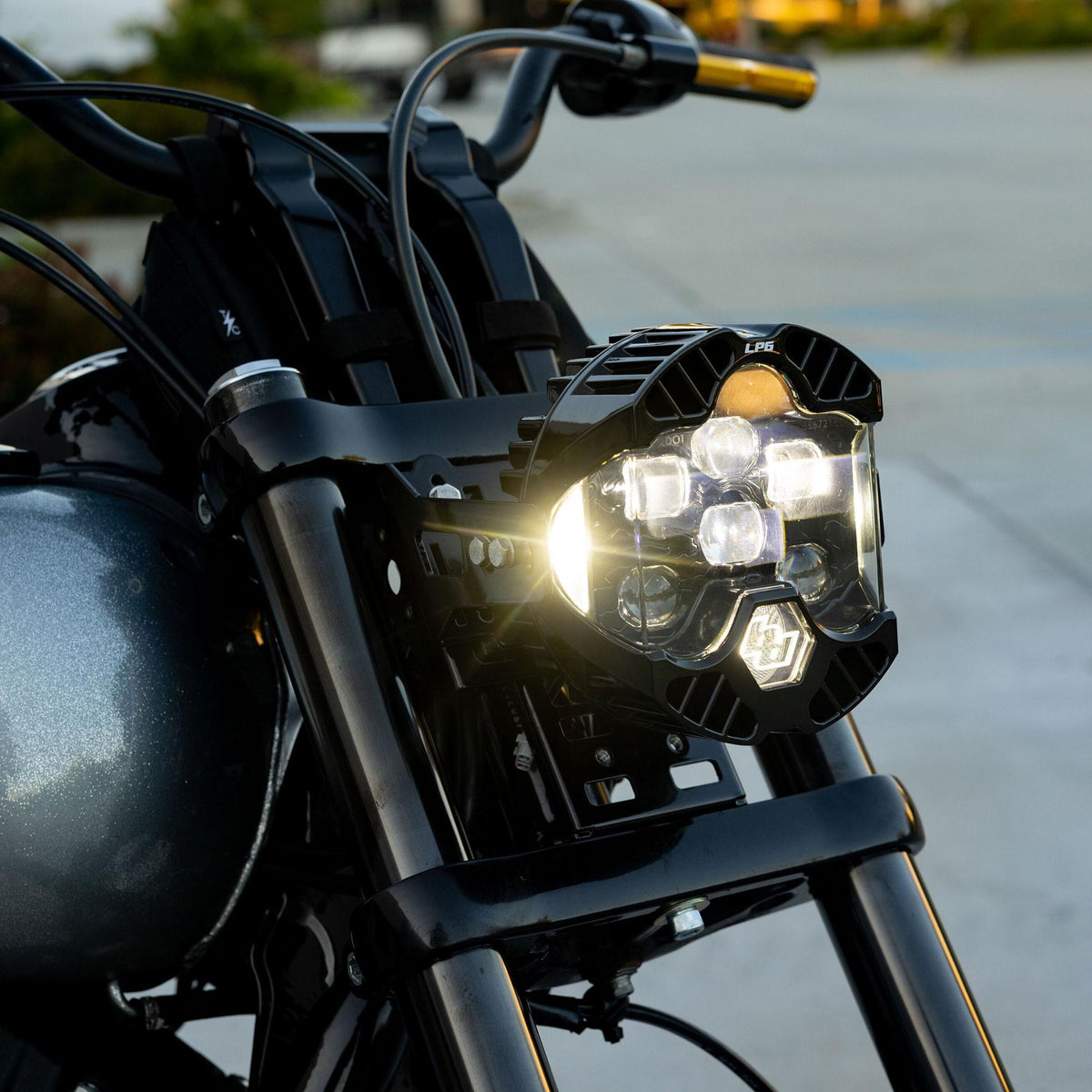 DOT LP6 LED Headlight Kit - 1982-2017 Harley Davidson Dyna/FXR/Softail (White)