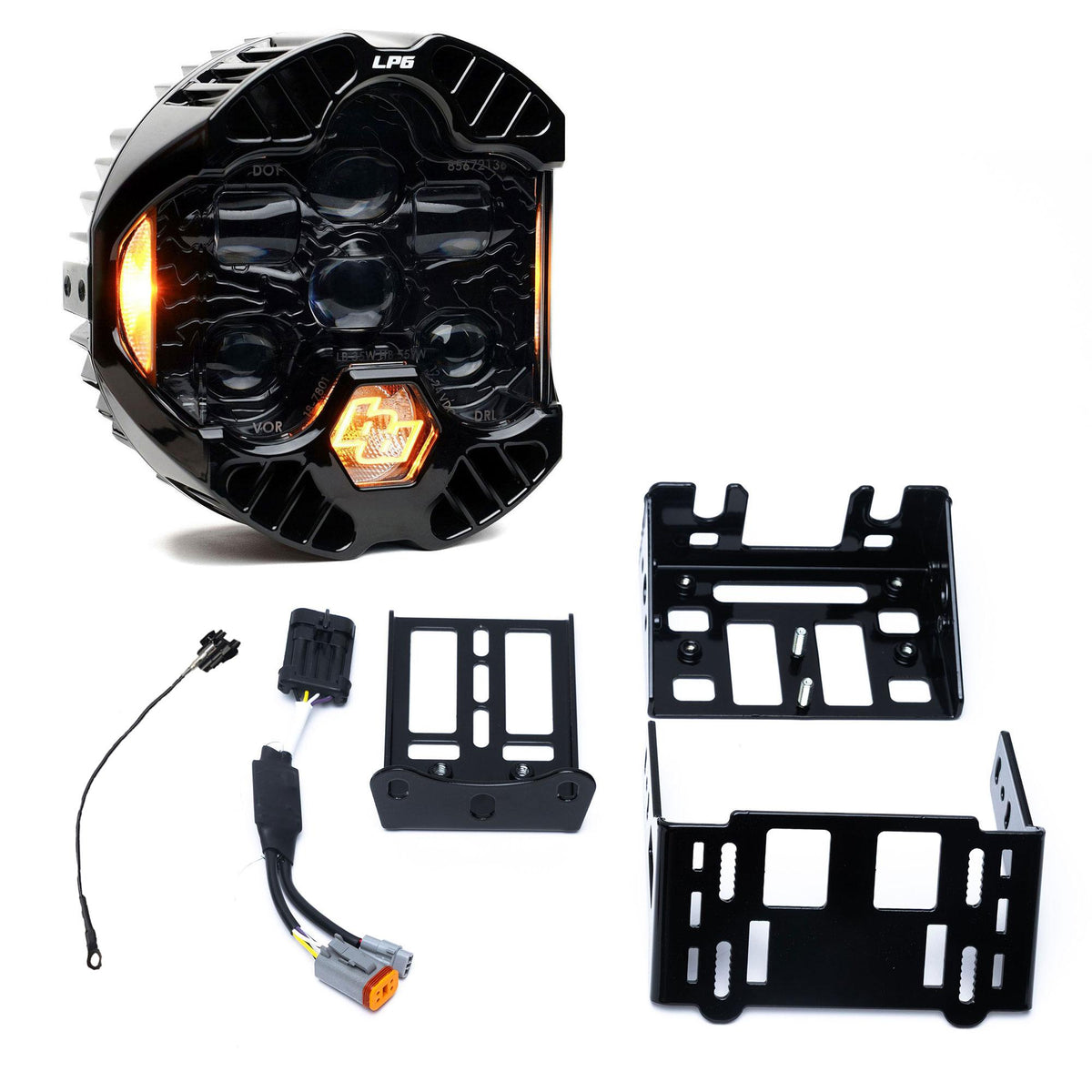 DOT LP6 LED Headlight Kit - 2018-2026 Harley Davidson Softail (Amber)