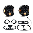 DOT LP6 LED Dual Headlight Kit - 1998-2013 Pre Rushmore Style Harley Davidson Road Glide (Amber)