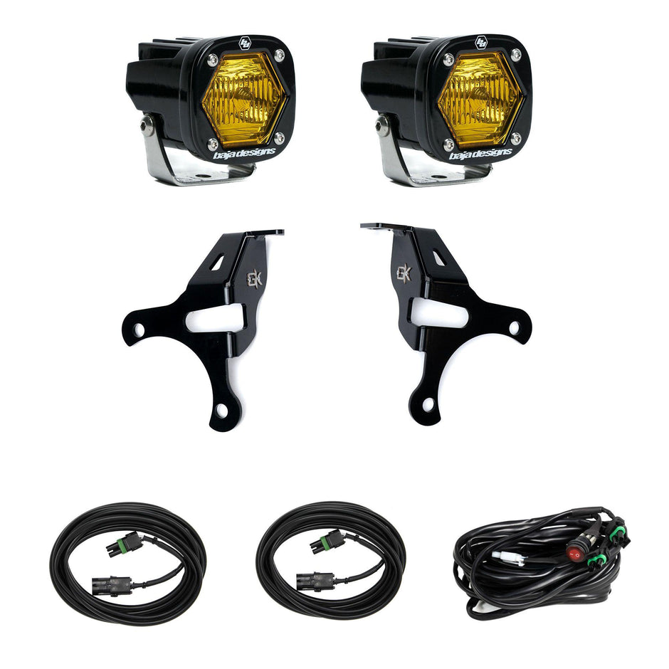 S1 Knuckle Pods Light Kit - 2018-2026 Jeep JL Wrangler/JT Gladiator (Baja Amber)