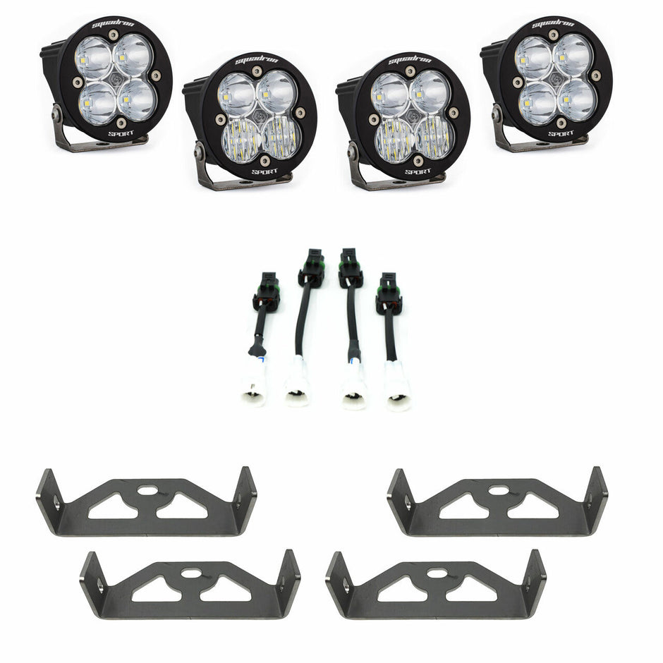 Squadron-R Sport Headlight Kit - '16-25 YXZ (Multi-Pattern; Clear)
