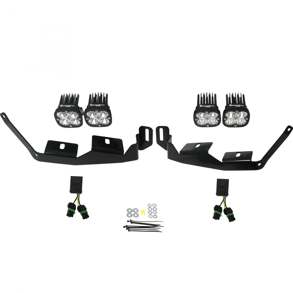 Squadron Unlimited Headlight Kit - '18-21 RZR RS1; '14-21 RZR XP 1000; '18-21 RZR XP Turbo-S (Multi-Pattern; Clear)