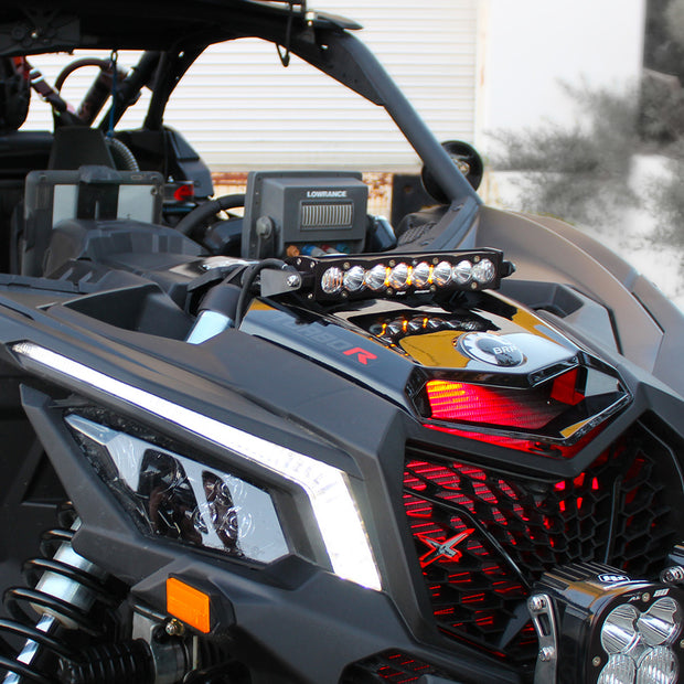S8 10 Inch Shock Mount Kit - '17-24 Maverick X3 (Driving/Combo; Clear)