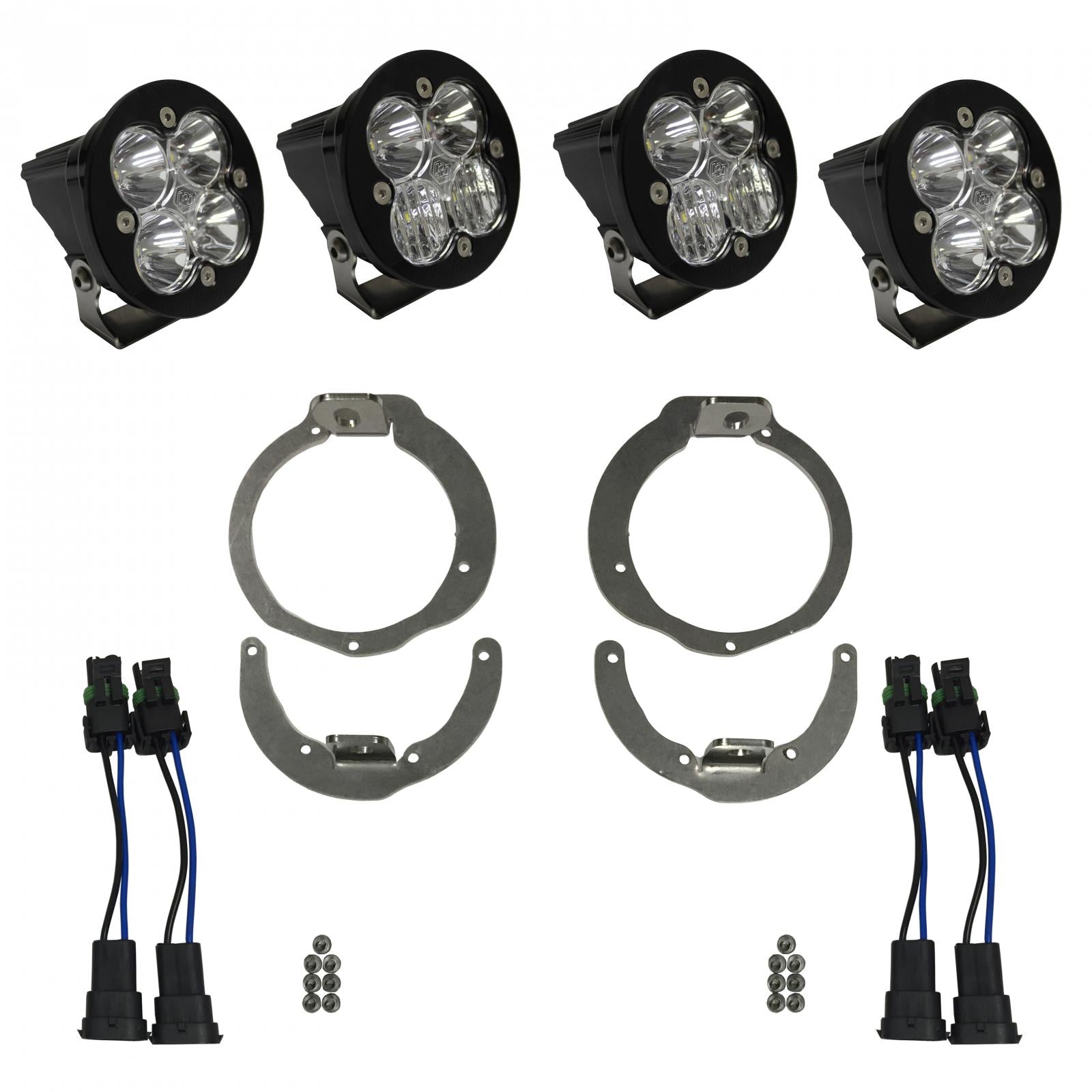 Squadron-R Sport Headlight Kit - '13-16 Maverick; '11-16 Renegade (Multi-Pattern; Clear)
