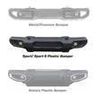 Squadron-R Sport Fog Pocket Kit - '20-26 Gladiator / '18-26 Wrangler JL; W/ OE Sport Bumper (Wide Cornering; Clear)