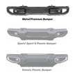 Squadron-R Pro Fog Pocket Kit - '20-26 Gladiator / '18-26 Wrangler JL; W/ OE Rubicon Bumper (Wide Cornering; Clear)
