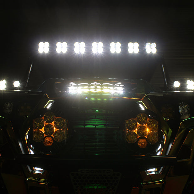 S8 10 Inch Hood Mount Kit - '19-21 RZR XP Turbo; '18-21 RZR Turbo S (Driving/Combo  Clear)