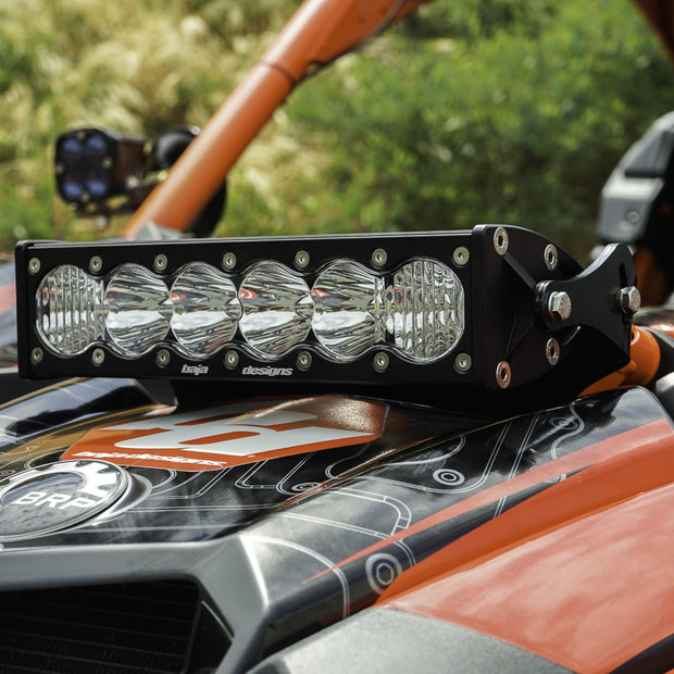 OnX6+ LED 10 Inch Shock Mount Kit - '17-24 Maverick X3 (Driving/Combo; Clear)
