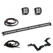 Squadron Sport /S8 40 Inch A-Pillar/Cowl Mount Kit - '20-26 Gladiator / '18-26 Wrangler JL (Multi-Pattern; Clear)