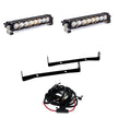 S8 Dual 10 Inch Grille Upper Kit - '14-18 4Runner (Driving/Combo; Clear)