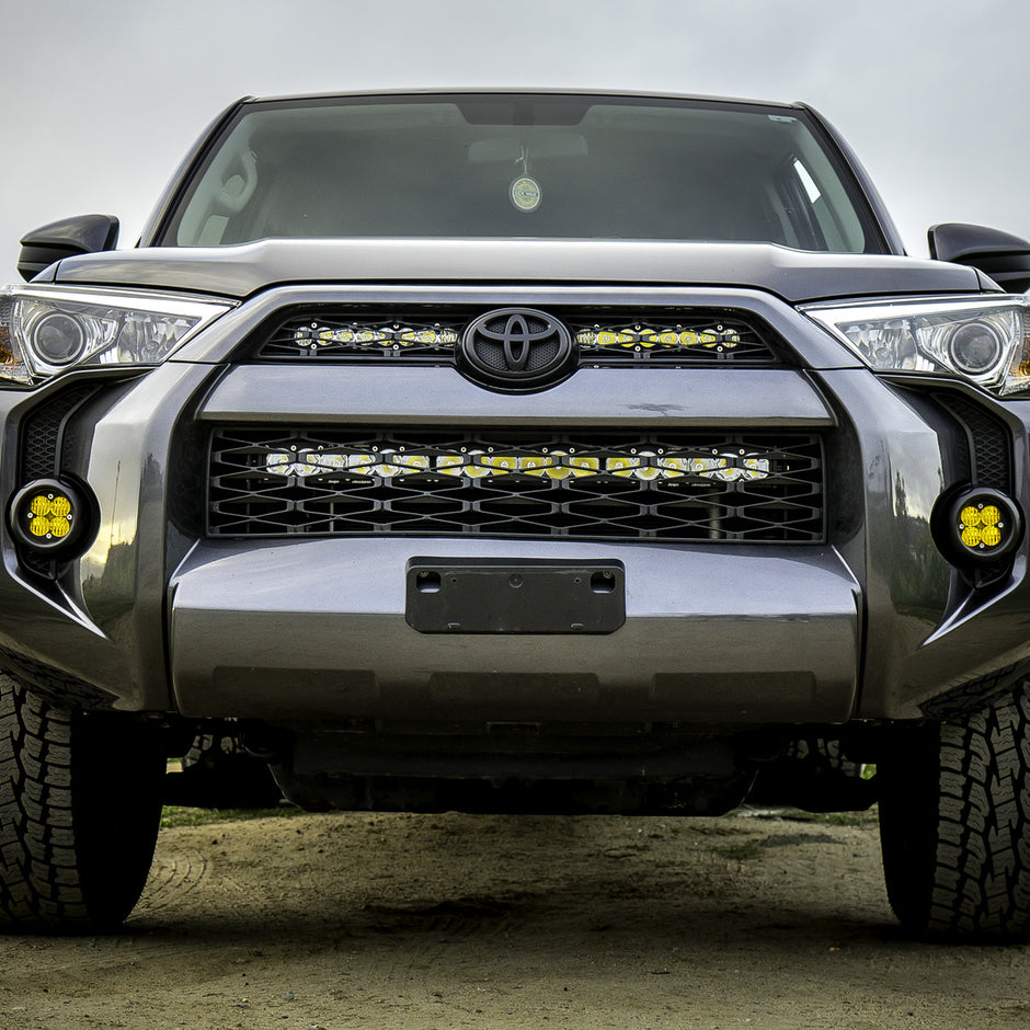 S8 Dual 10 Inch Grille Upper Kit - '14-18 4Runner (Driving/Combo; Clear)