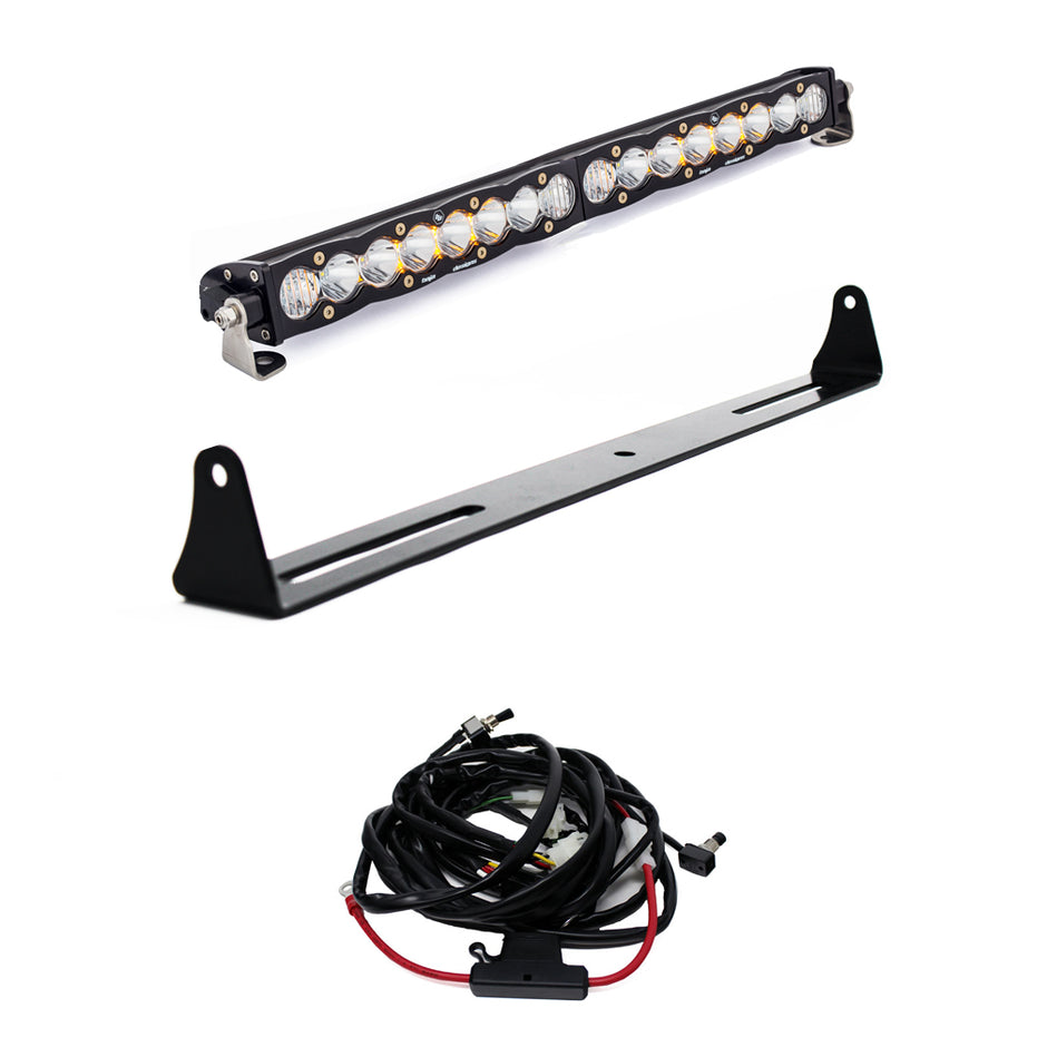 S8 20 Inch Bumper Kit - '07-13 Silverado/Sierra 1500/2500HD/3500HD {'07 New Body Style} (Driving/Combo; Clear)