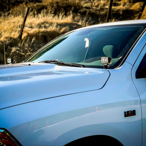 Squadron Sport A-Pillar Kit - '09-10 Ram 1500; '11-18 1500; '19 1500 Classic (Driving/Combo; Clear)
