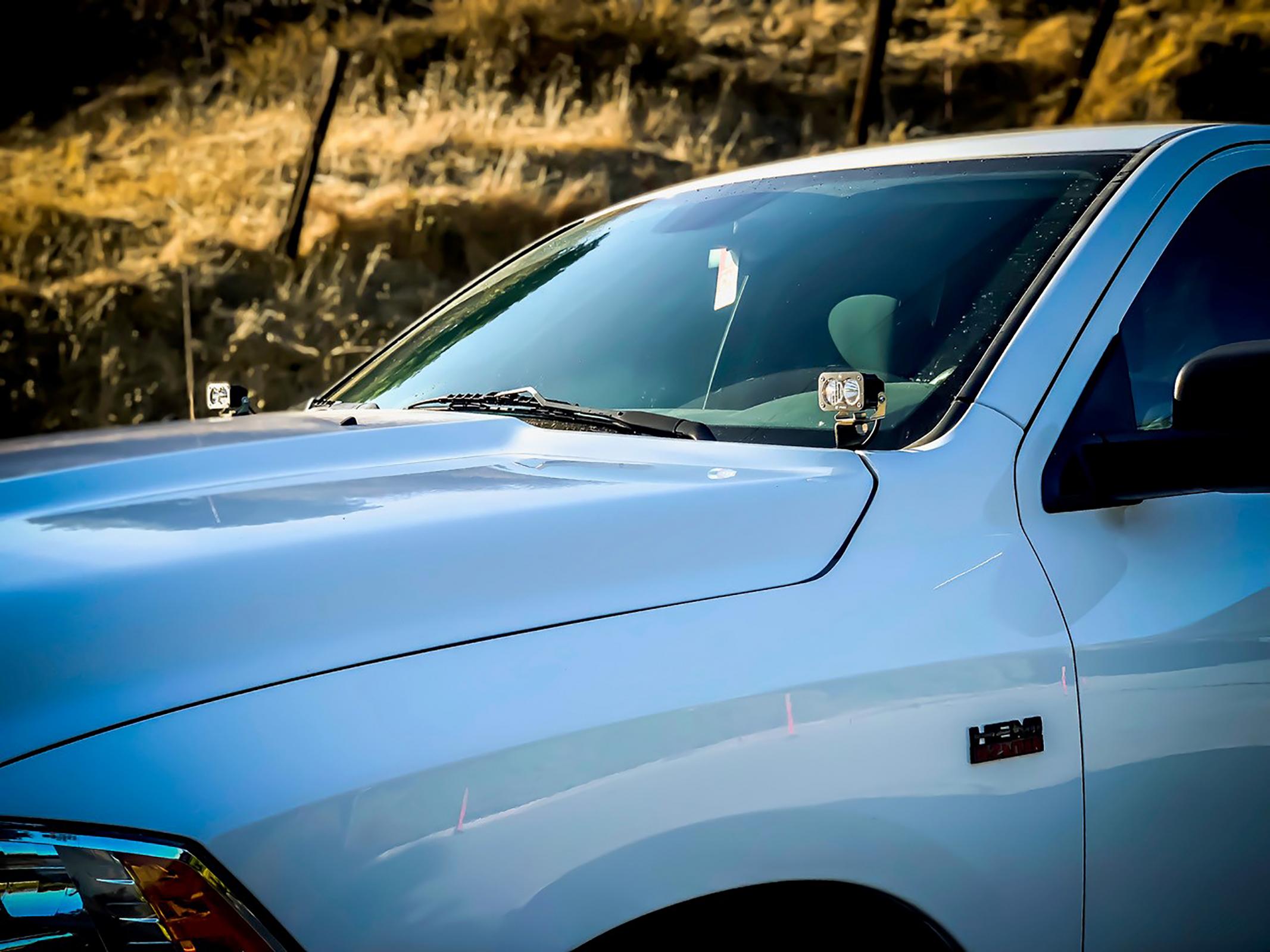Squadron Pro A-Pillar Kit - '09-10 Ram 1500; '11-18 1500; '19 1500 Classic (Driving/Combo; Clear)