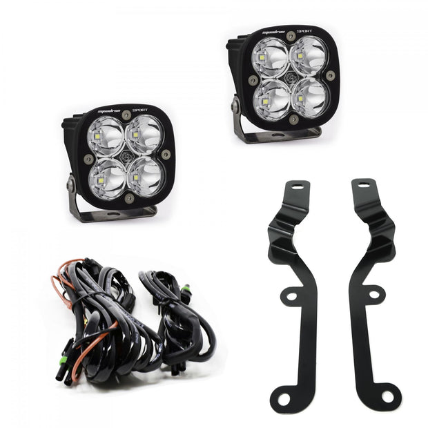 Squadron Sport A-Pillar Kit - '19-24 Silverado 1500 (Spot; Clear)