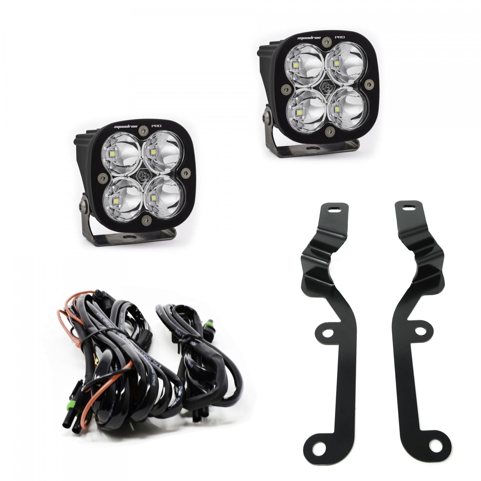 Squadron Pro A-Pillar Kit - '19-24 Silverado 1500 (Spot; Clear)