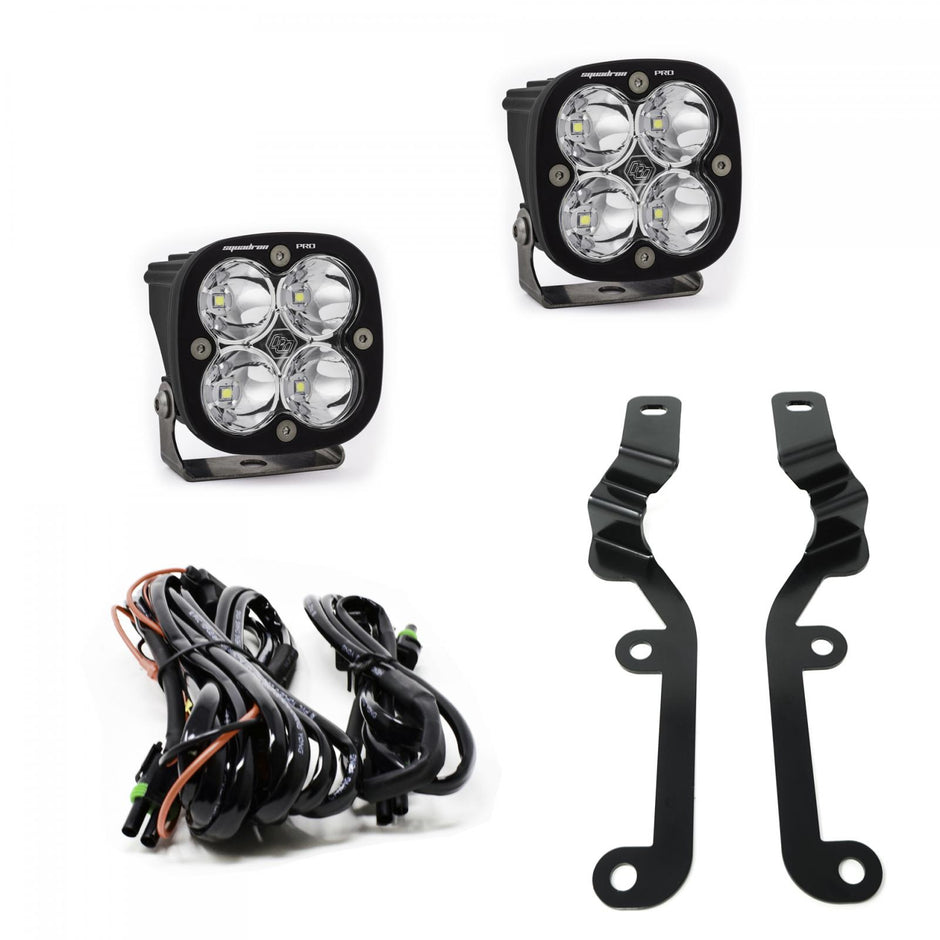 Squadron Pro A-Pillar Kit - '19-24 Silverado 1500 (Spot; Clear)