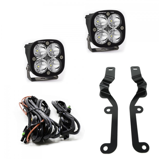 Squadron Pro A-Pillar Kit - '19-24 Silverado 1500 (Spot; Clear)