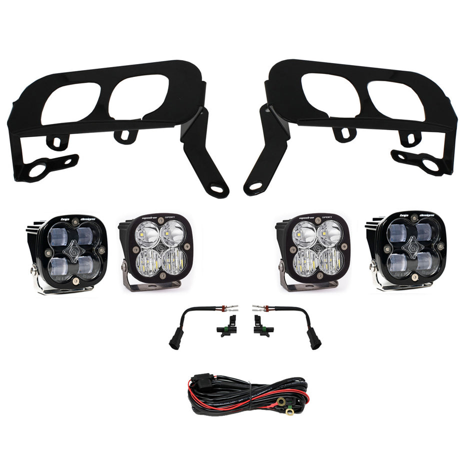 Squadron Sport/SAE Dual Fog Pocket Light Kit - 2014-15 Chevrolet Silverado 1500 (SAE Fog  Clear)
