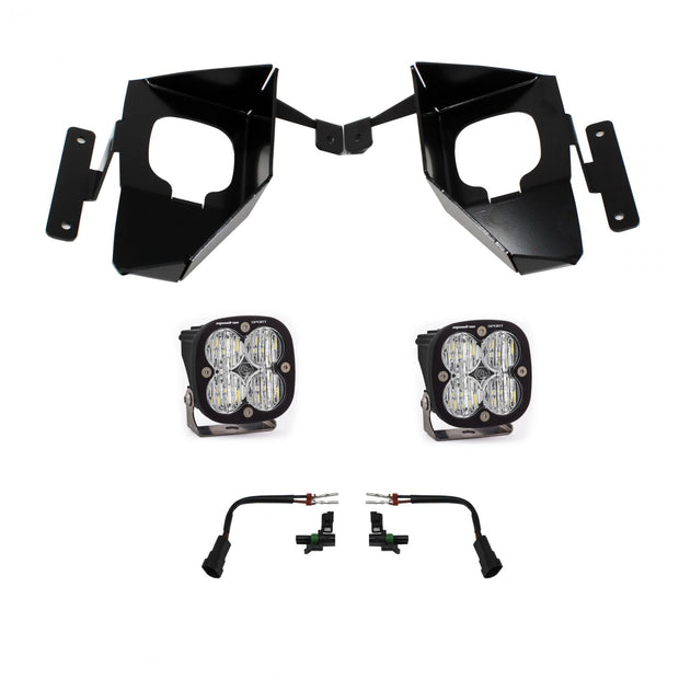 Squadron Sport Fog Pocket Kit - '16-18 Silverado 1500 (Wide Cornering; Clear)