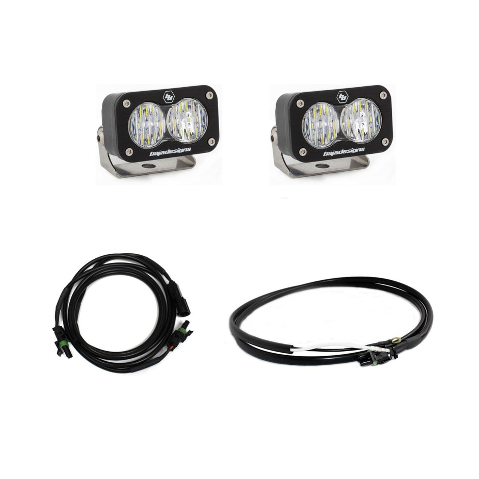 S2 Sport Dual Reverse Kit - '20-22 Silverado 2500HD/3500HD (Wide Cornering; Clear)