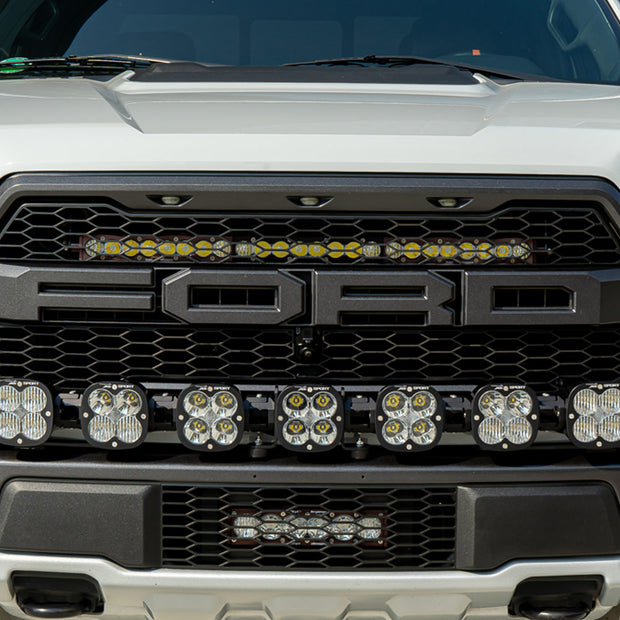 S8 30 Inch Grille Upper Kit - '17-20 F-150 Raptor (Driving/Combo; Clear)