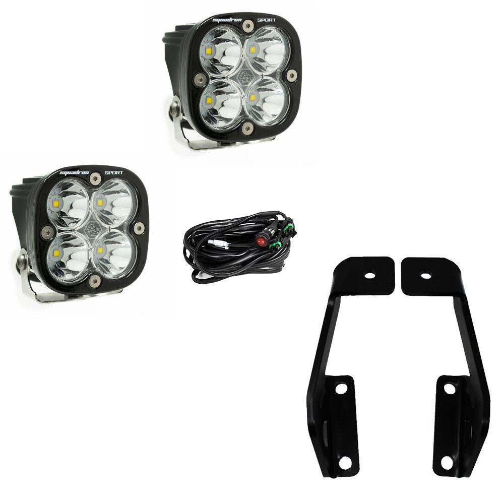 Squadron Sport A-Pillar Kit - '09-14 F-150; '10-14 F-150 SVT Raptor (Spot; Clear)
