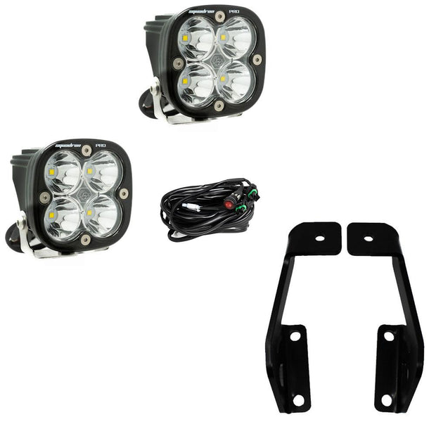 Squadron Pro A-Pillar Kit - '09-14 F-150; '10-14 F-150 SVT Raptor (Driving/Combo; Clear)