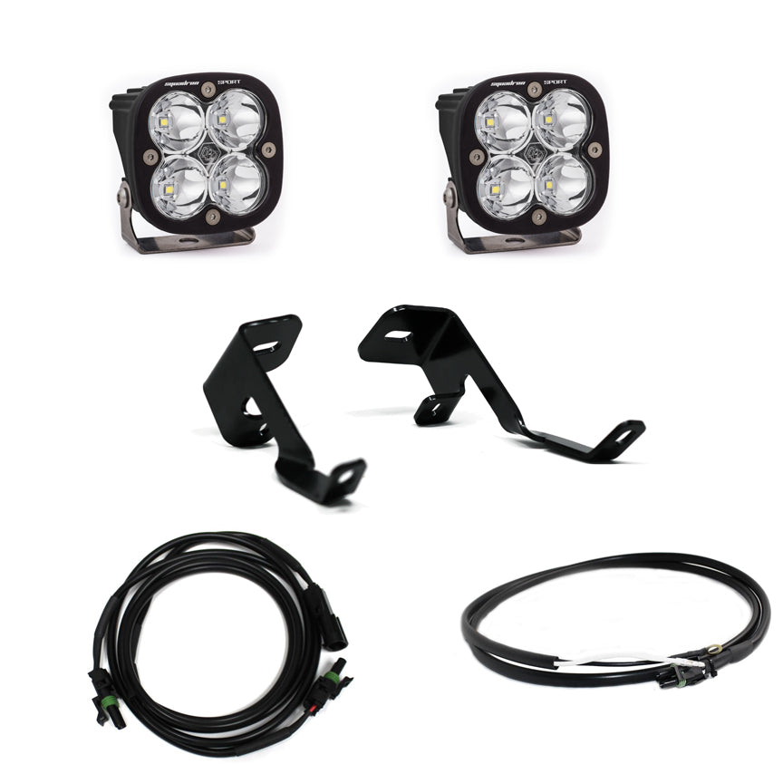 Squadron Sport A-Pillar Kit - Ford 2015-2020 F-150; 2017-2020 F-150 Raptor (Spot; Clear)
