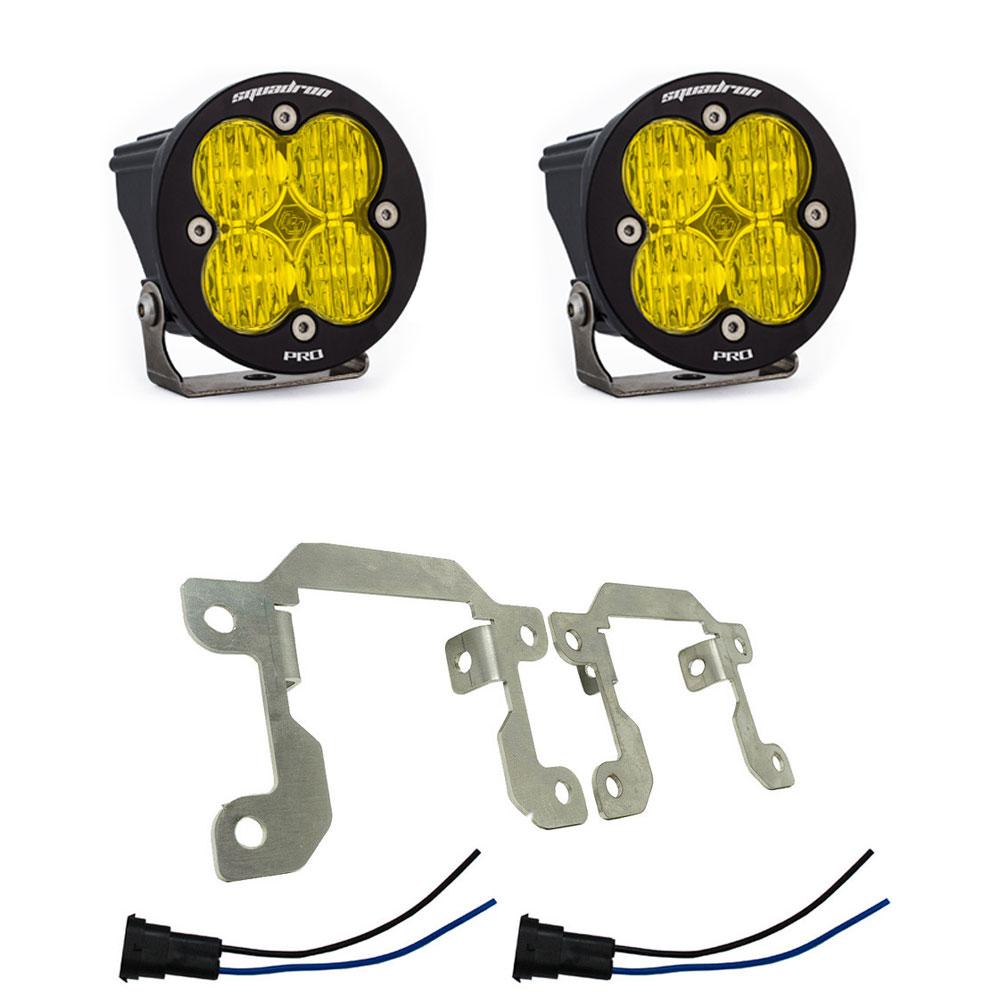 Squadron-R Pro Fog Pocket Kit - '14-17 Fiesta ST; '13-14 Focus ST; '13-16 Fusion; '15-17 Mustang; '15-16 Transit; '13-16 BRZ/Impreza; '13-19 Crosstrek; '14-18 Forrester  '10-12 Legacy/Outback; '15-19 WRX/STI (Wide Cornering; Baja Amber)