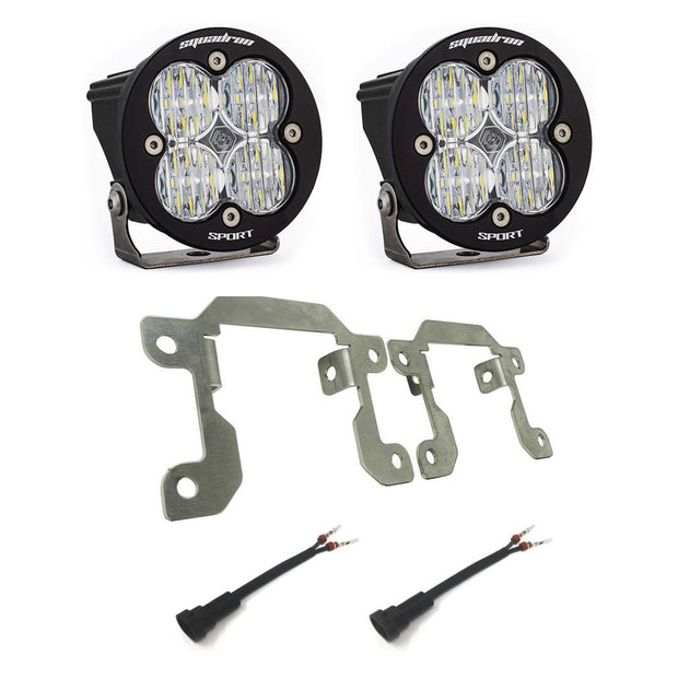 Squadron Sport Fog Pocket Kit - '19-23 Ranger; '21-25 Bronco W/ OE Plastic Bumper (Wide Cornering; Clear)