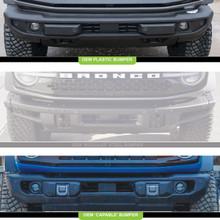 Squadron Sport Fog Pocket Kit - '19-23 Ranger; '21-25 Bronco W/ OE Plastic Bumper (Wide Cornering; Clear)