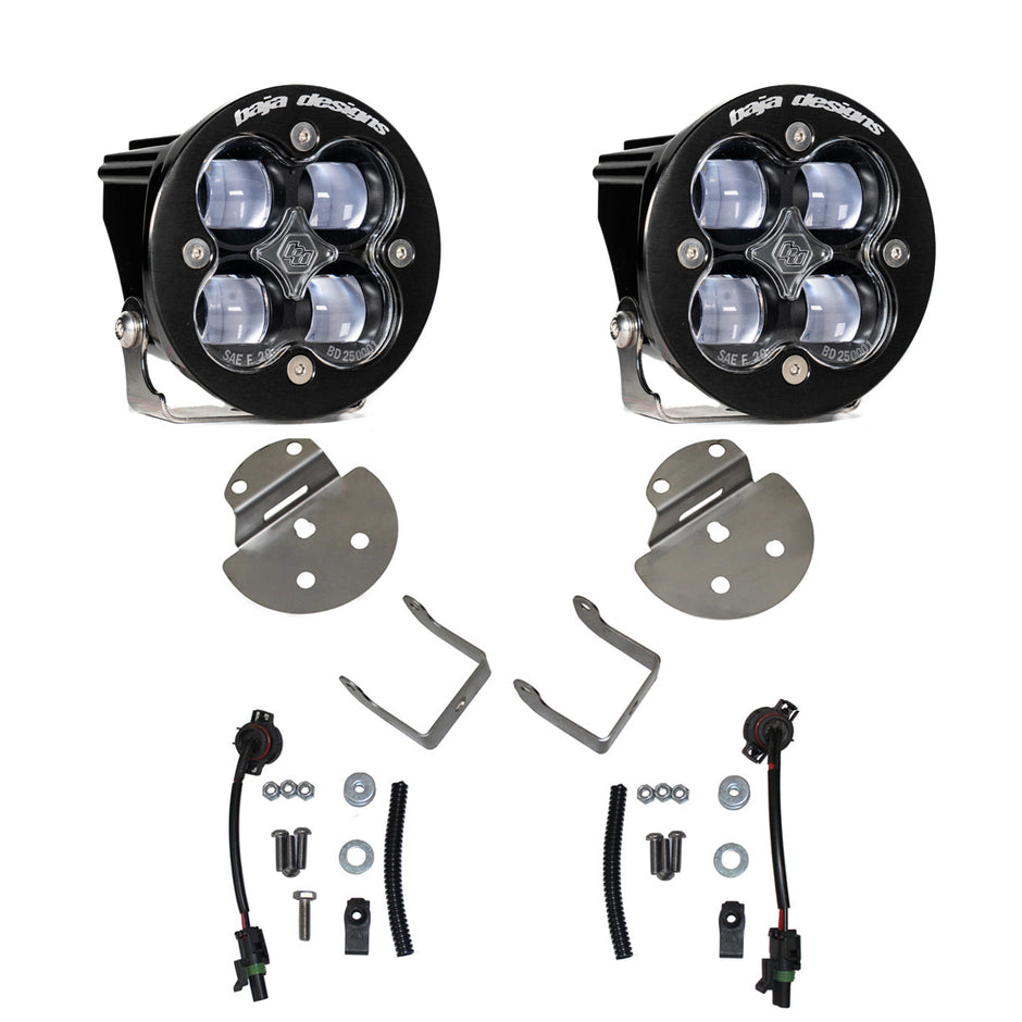 Squadron SAE Fog Pocket Kit - '15-19 Colorado/Canyon / Silverado/Sierra 2500HD/3500HD (SAE Fog; Clear)
