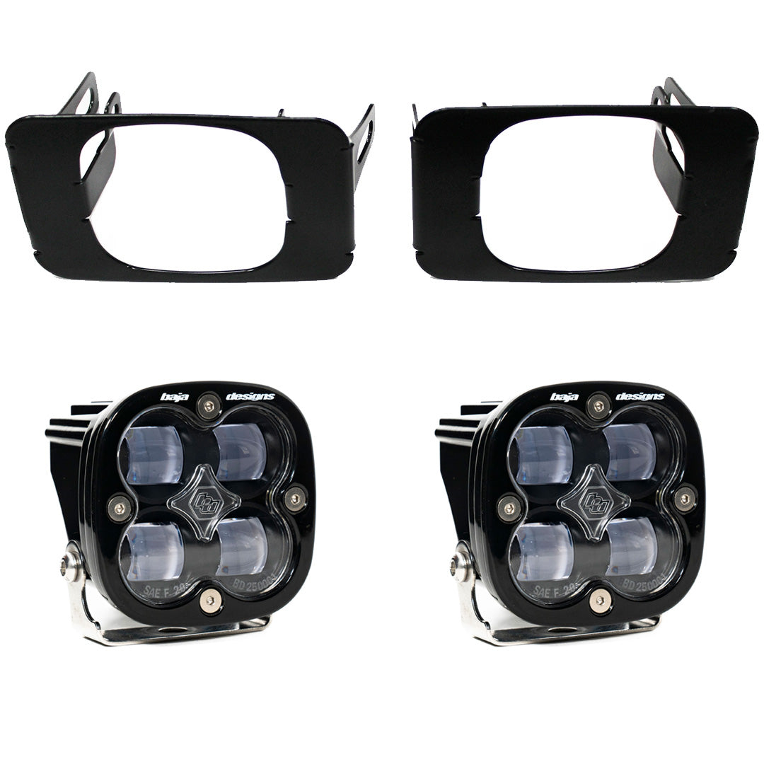 Squadron SAE Fog Pocket Light Kit - Ford 2015-20 F-150; 2017-22 F-250/350 Super Duty (Light Pattern: SAE Fog; Color: Clear)