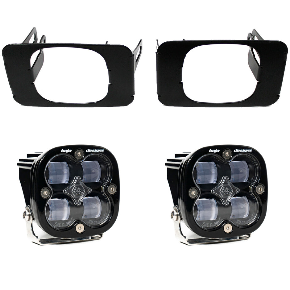 Squadron SAE Fog Pocket Light Kit - Ford 2015-20 F-150; 2017-22 F-250/350 Super Duty (Light Pattern: SAE Fog; Color: Clear)