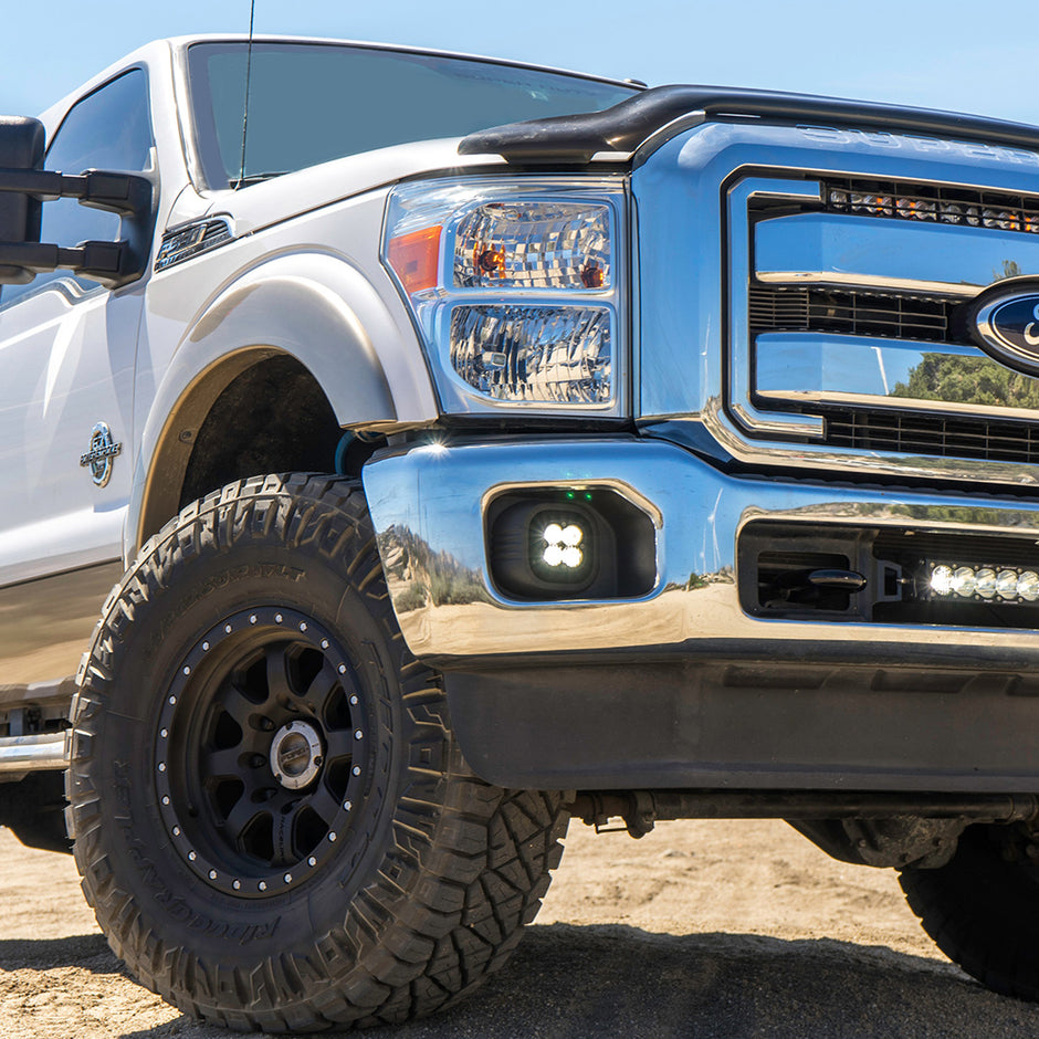 Squadron Sport Fog Pocket Kit - '11-16 F-250/350 Super Duty (Wide Cornering; Clear)