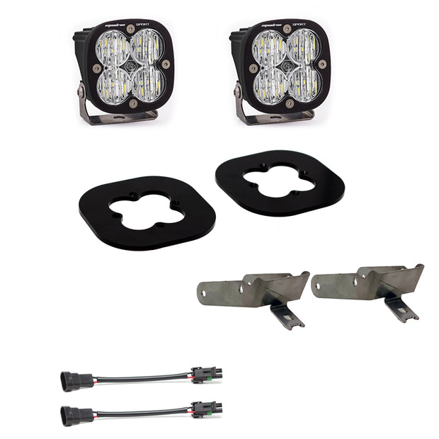 Squadron Pro Fog Pocket Kit - '11-16 F-250/350 Super Duty (Wide Cornering; Clear)