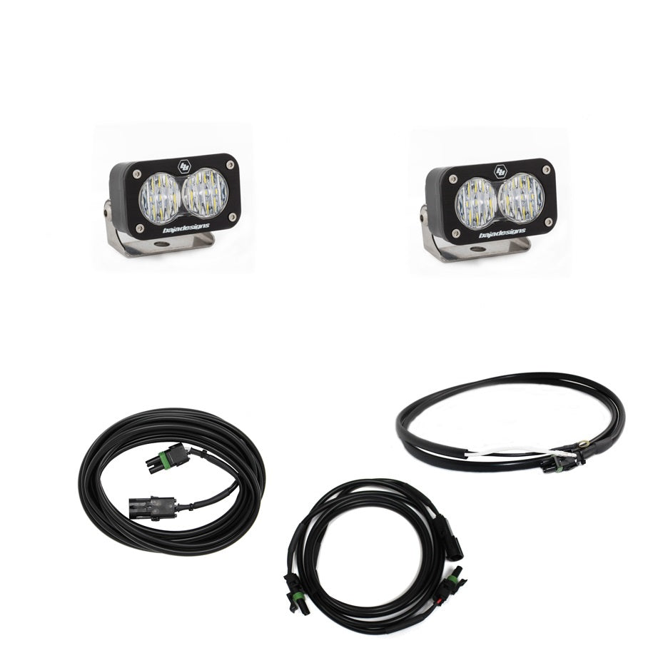 S2 Sport Dual Reverse Kit - '18-25 Wrangler JL; W/ OE Rubicon  Sahara Bumper (Wide Cornering; Clear; Upfitter Wiring)