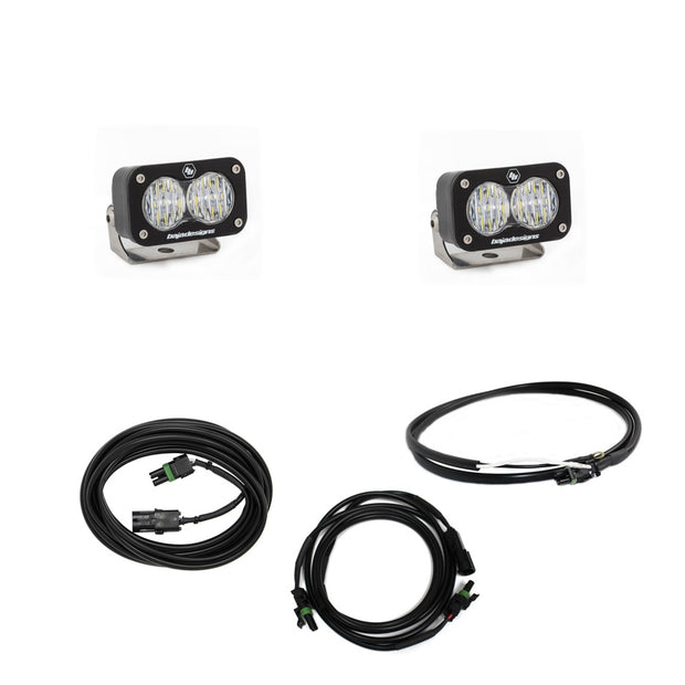 S2 Sport Dual Reverse Kit - '18-25 Wrangler JL; W/ OE Rubicon  Sahara Bumper (Wide Cornering; Clear; Upfitter Wiring)