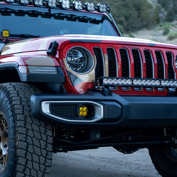 OnX6+ 30 Inch Bumper Kit - '20-26 Gladiator / '18-26 Wrangler JL; W/ OE Plastic Bumper (Driving/Combo; Clear; Toggle Wiring)
