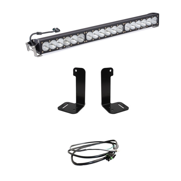 OnX6+ 30 Inch Bumper Kit - '20-26 Gladiator / '18-26 Wrangler JL; W/ OE Plastic Bumper (Driving/Combo; Clear; Upfitter Wiring)